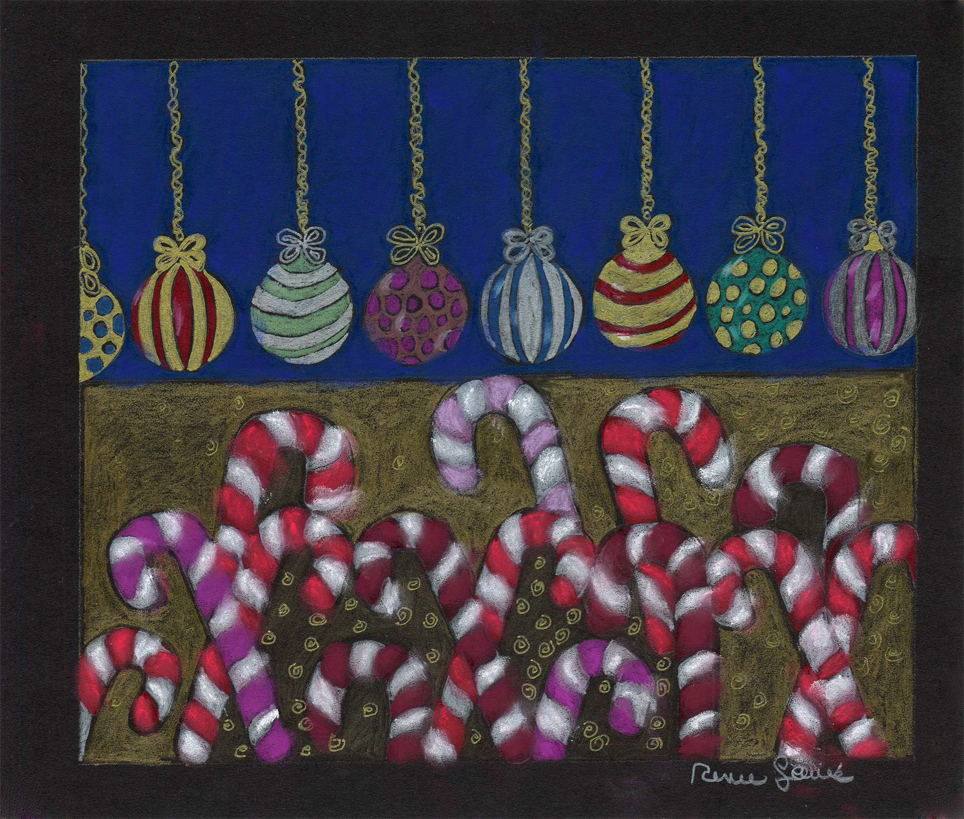 Candy Cane Garden 1920 pixels